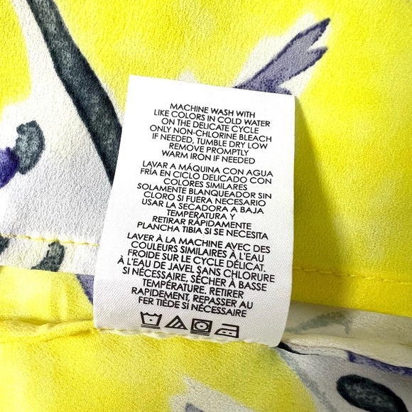 CAbi Stevie short sleeve bright flowy floral spring/summer blouse/top size M - Picture 9 of 11